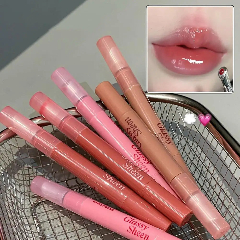 Lip Gloss Vitamin E Lip Serum, Hydrating & Plumping Tinted Lip Gloss, Moisturizing Lip Balm For Glossy Sheer, Smooth Lips