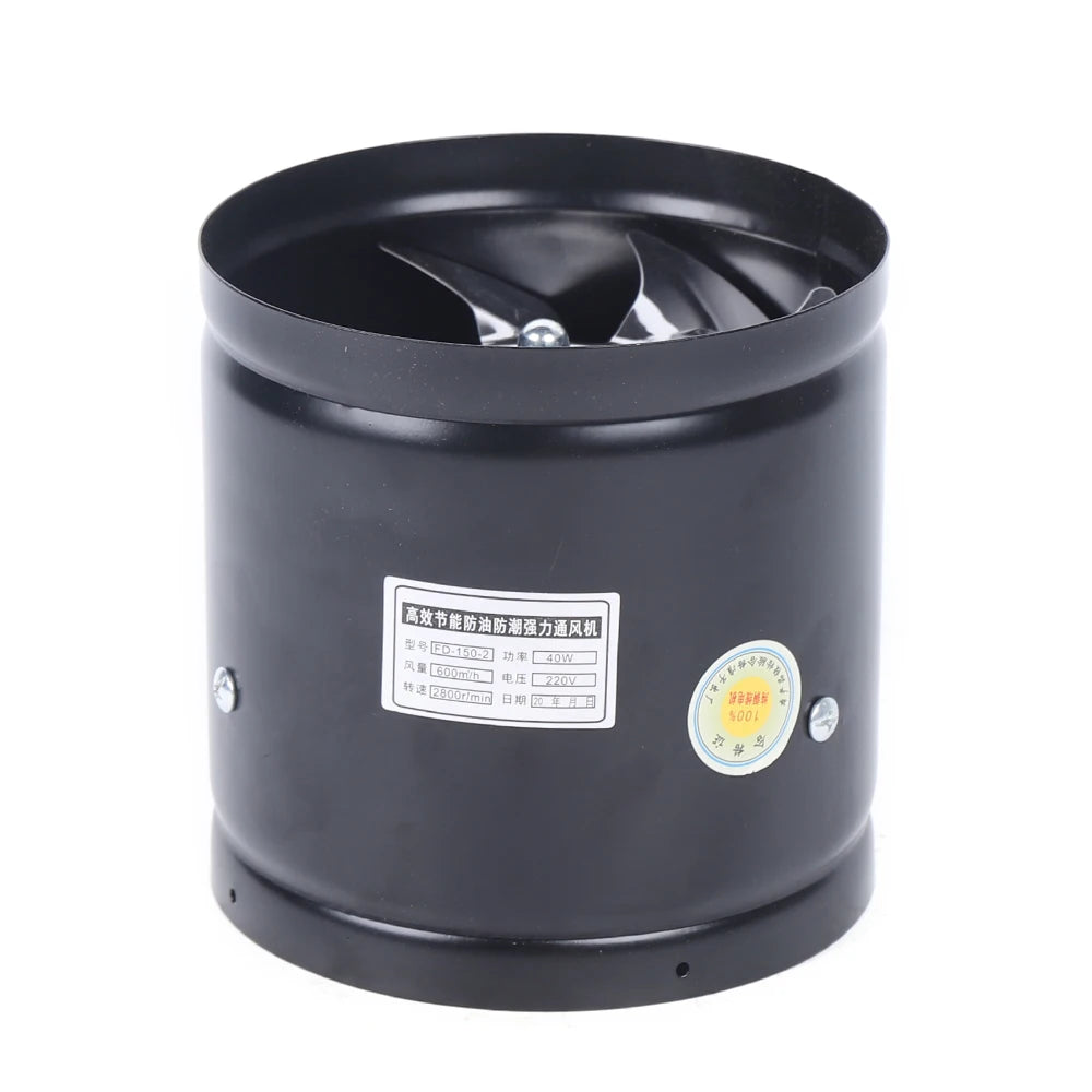 150mm Axial Duct Fan Air Pipe Fan Radial Pipe Fan Extractor 220V Fan Industrial Fan For Kitchen, Living Room, Factory, Hotel - Mighty Dollars