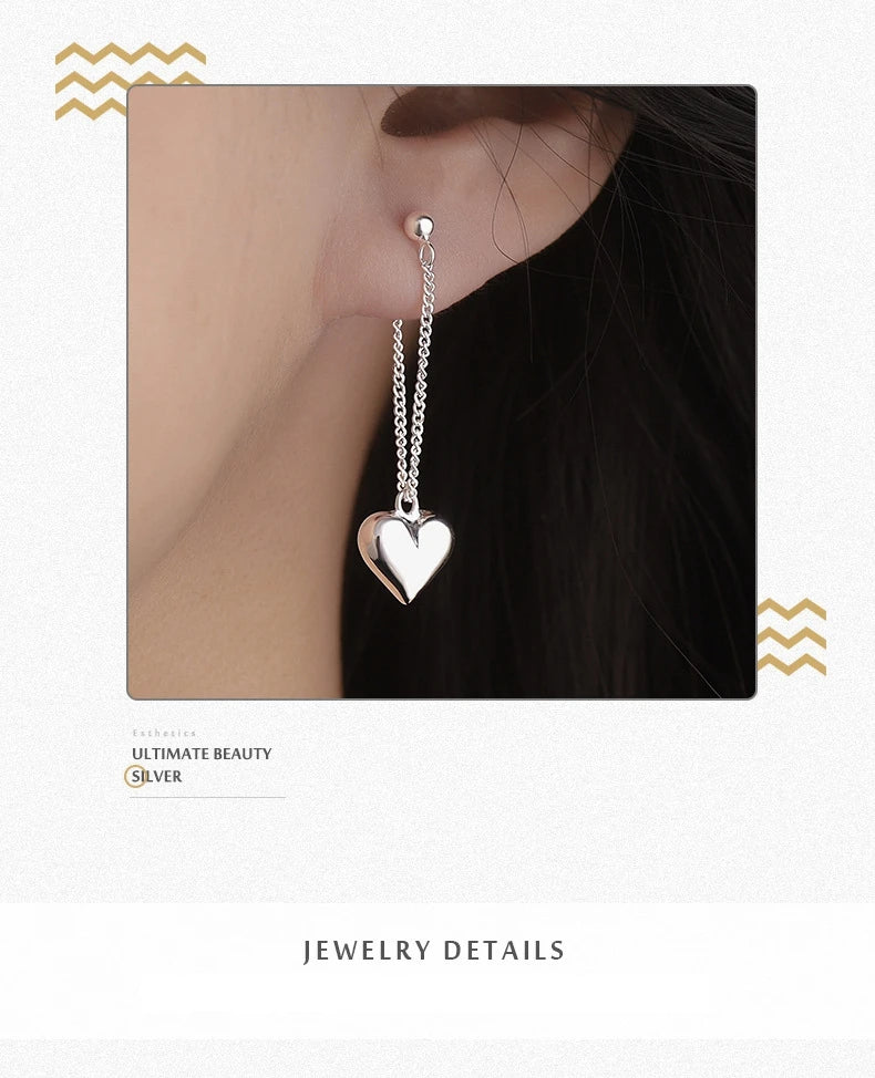 Geometric Heart-shaped Earrings For Women Girls Fashion Hollow Heart Hoop Earrings Jewelry Accessories