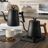 1000ML Smart Temperature Control Electric Kettle - Auto Shut-Off & Boil-Dry Protection - Stainless Steel Pour-Over Coffee &