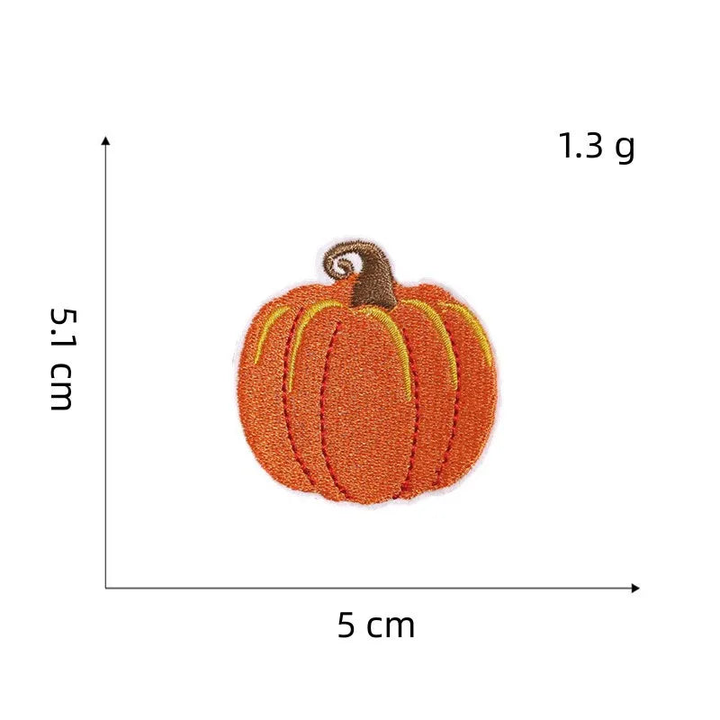 1 piece Embroidered Thanksgiving Day Patches Iron On Autumn Patch DIY Pumpkin Corn Chicken Turkey Beer Cartoon Applique Badge