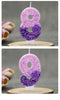 0 1 2 3 4 5 6 7 8 9 Birthday Candle 1 Years Purple Flower Birthday Candles for Cake Purple Children's Birthday Candle Decoration