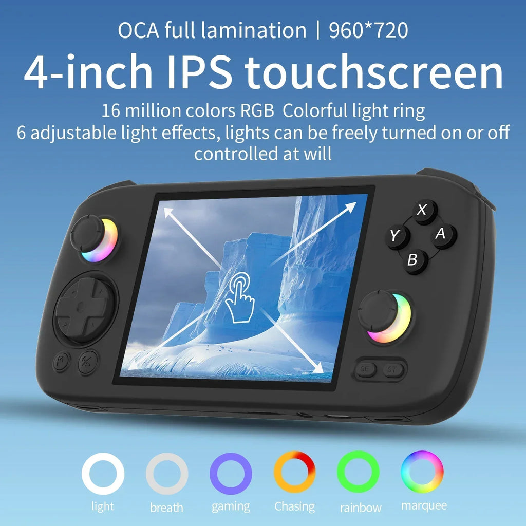 Anbernic RG406H Android Handheld Game Console - 4 Inch IPS Screen, 8GB+128GB, 5000mAh | Gaming for PS2/PSP HDMI Output & TV Mode