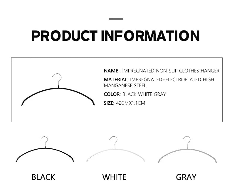 5PCS Impregnated Plastic Semi-circle Adult Clothes Hanging No Trace Non-slip Bolting Clothes