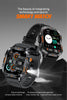 LIGE New Outdoor Military Smart Watch Men 420mAh LED Flashlight Heart Rate Sleep Health Monitoring Sport Fitness Smartwatch 2025