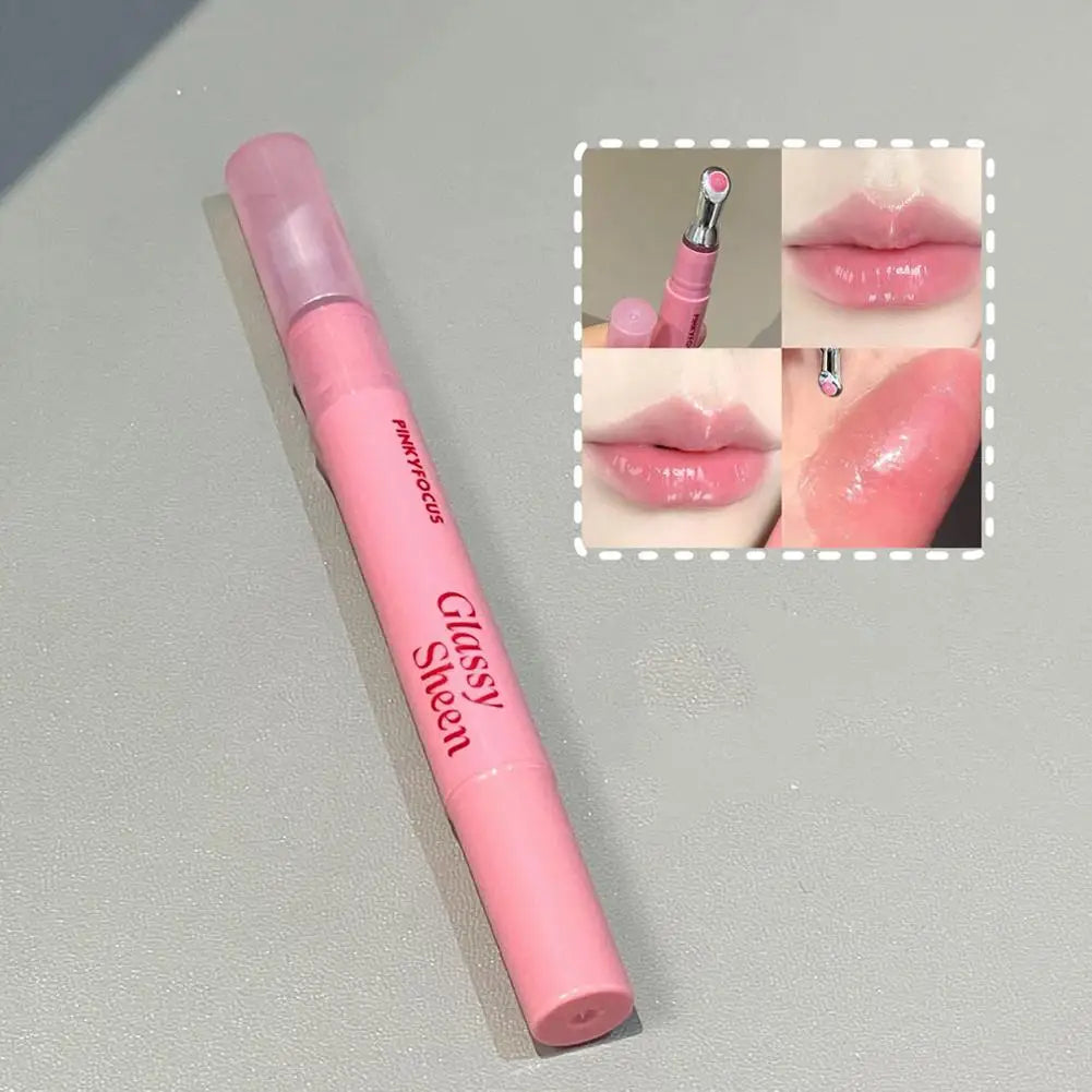 Lip Gloss Vitamin E Lip Serum, Hydrating & Plumping Tinted Lip Gloss, Moisturizing Lip Balm For Glossy Sheer, Smooth Lips