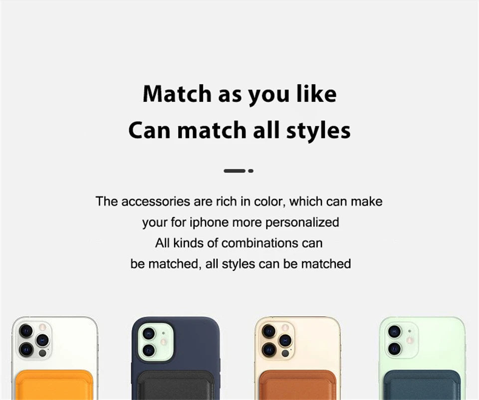 For Magsafe Leather Magnetic Wallet Case For iPhone 14 12 15 13 Pro Max Magnetic Card Bag Cover Samsung S23 S22 Ultra Accessory