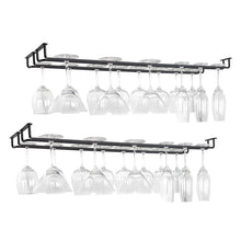 Laai beeld in Galery-kyker, Wine Glass Hanging Rack with Screws Wall Mount Wine Glass Holder Hanger Storage for Bar Kitchen