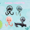 Mini Octopus Fan Baby Stroller Fan Hand Held USB Charging Bladeless Small Folding Fans Mini Silent Table Outdoor Cooler