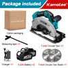 Kamolee 7 inch 21V 6.0Ah 6000mAh Electric Circular Saw  for Home DIY Apply to 18V 21V Battery
