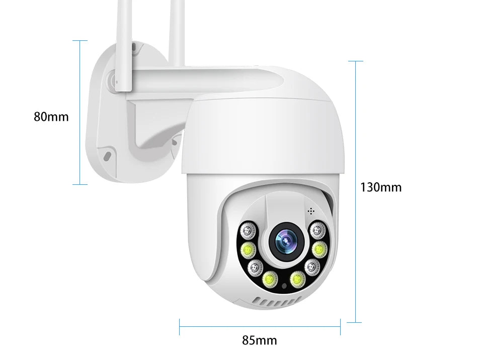 Smar 1080P Cloud Storage Wireless PTZ IP Camera Speed Dome CCTV Security Cameras Outdoor ONVIF Two Way Audio P2P Camera WIFI