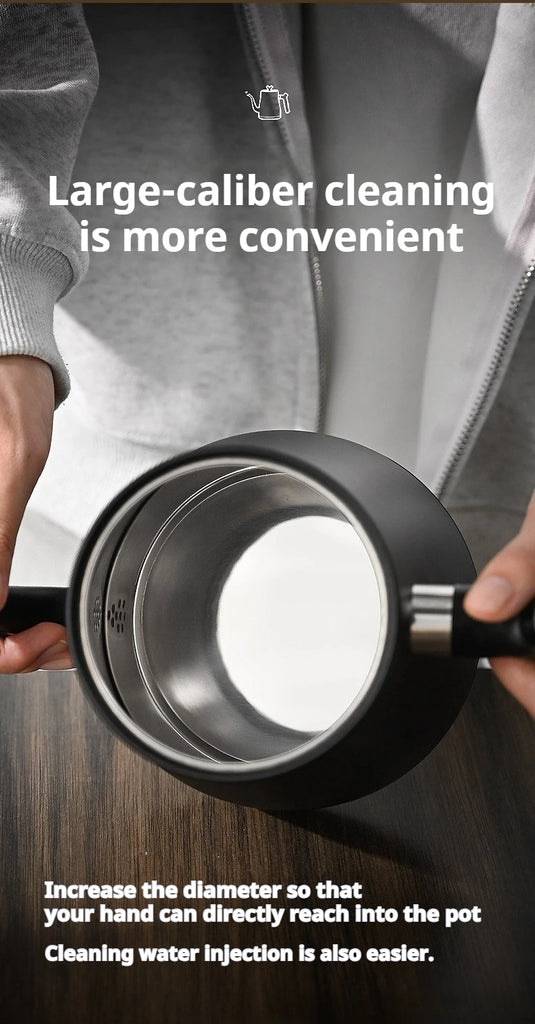 1000ML Smart Temperature Control Electric Kettle - Auto Shut-Off & Boil-Dry Protection - Stainless Steel Pour-Over Coffee &