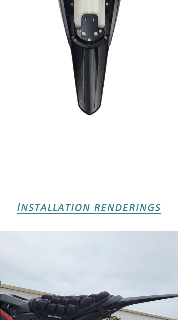 LINGQI Side fender for Second-Generation Longer Rear Fender Fit to  Light Bee X and S.