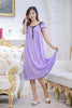 Sexy Nightgown Women 2025 Long Female Summer Short Sleepwear Faux Satin Bow Nightdress Round Neck Nightwear For Ladies  Nighty