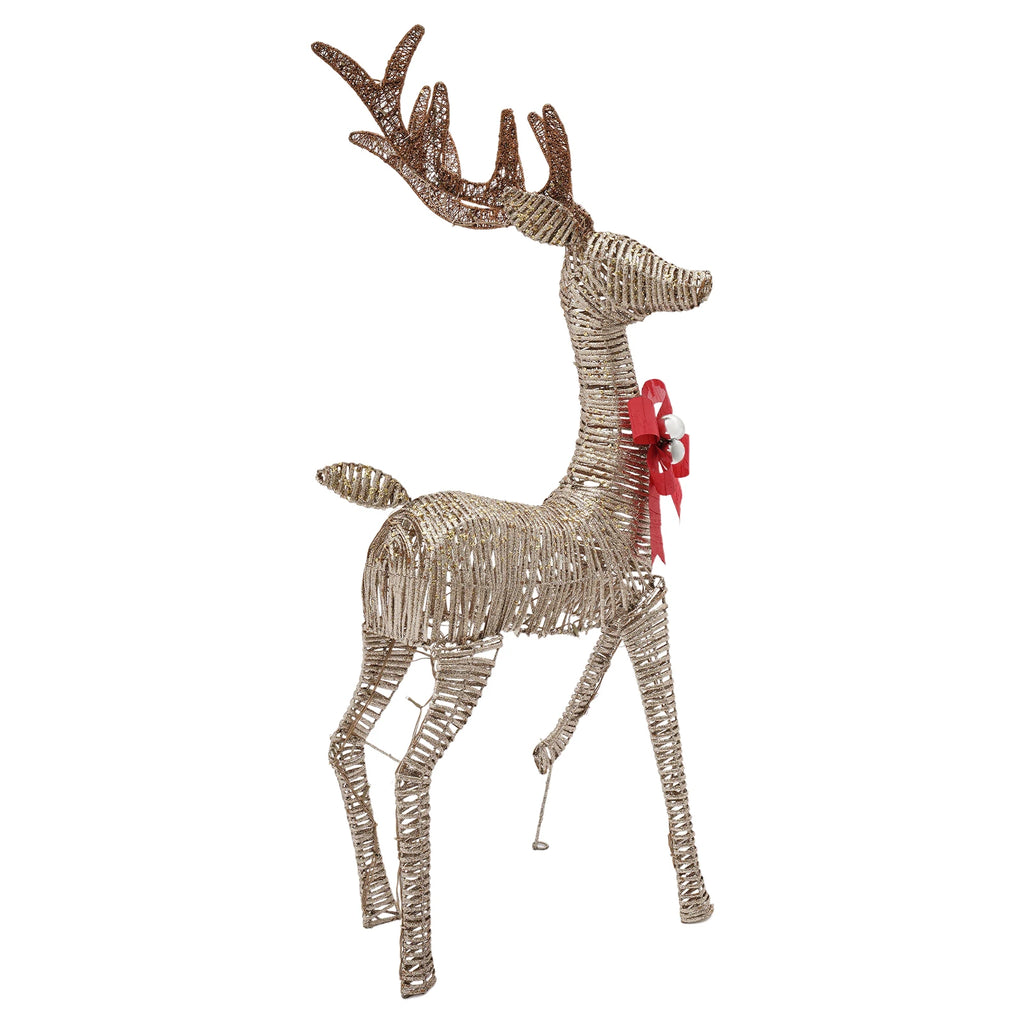 Christmas Decorations Outdoors Reindeer, Christmas Decor Iridescent Deer, Light up Christmas Decor Deer