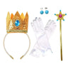 2025 Cartoon Princess Crown Cosplay Pentagram Magic Stick Earring Set Anime Girl Dress Up Halloween Christmas Gift