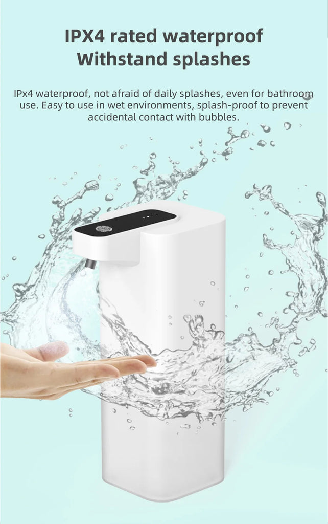 Automatic Soap Dispenser Infrared Sensing Foam Hand Sanitizer USB Rechargeable Foaming Hand Soap Dispenser For Home Bathrooms