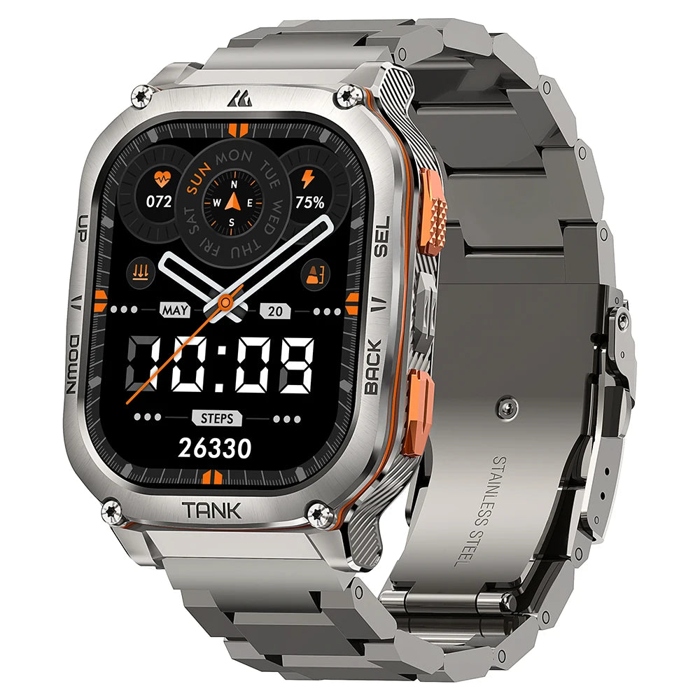 2025 KOSPET TANK M3 Ultra GPS Smartwatches Men Women Waterproof Smart watch 480mAh Digital Fitness AOD Male Electronic Watches