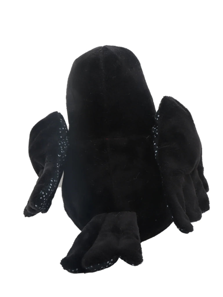 25cm Black Crow Plush Birdie Cuddly Black Raven Plush Toy Realistic Crow Soft Christmas Gift for Kids Bird Lovers Home Decor