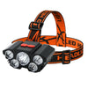 5 LED Headlamp Rechargeable with Built in Battery Strong Light Headlight Camping Adventure Fishing Head Light Flashlight