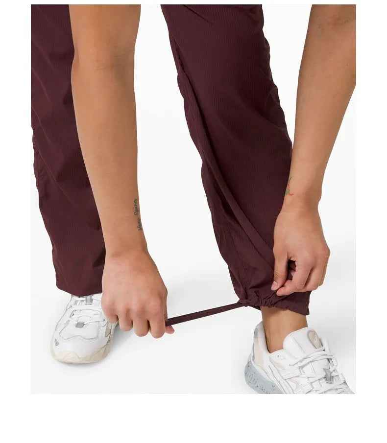 Women's New Folded Yoga Pants Super Soft Loose Micro Horn Fitness Commuter Leisure Sports cropped pants