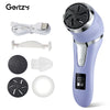 Rechargeable three head electric scab remover with chip removal vacuum cleaner, portable foot repair kit, LED display screen