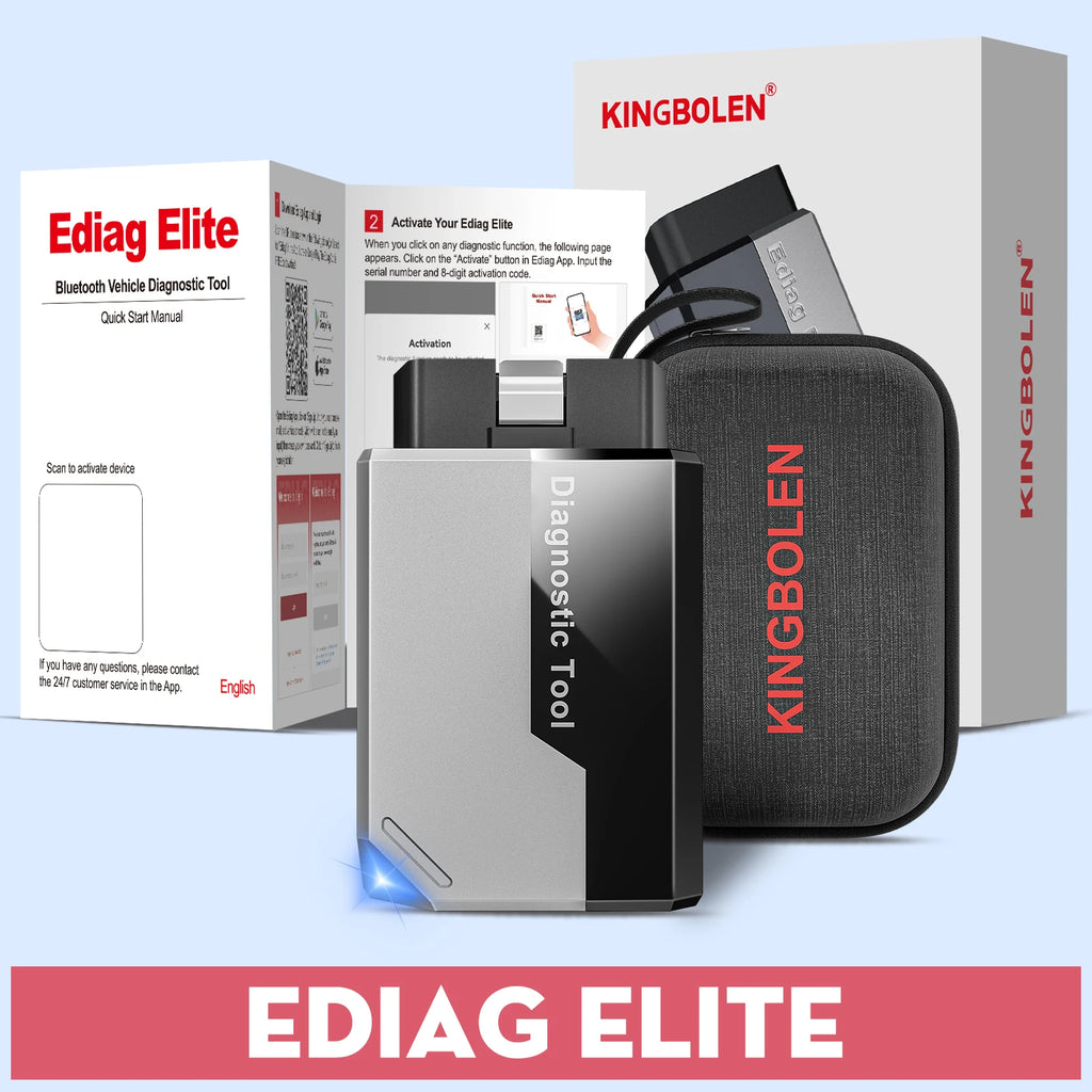2025 New KINGBOLEN Ediag Elite Lifetime free Car Diagnostic Tools All system 15 Resets Bi-directional Test  Auto Scanner OBD2