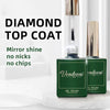 Vendeeni 15ml Diamond Top Coat For Gel Nail Polish Reinforce Long Lasting UV Soak Off Gel Varnish High Light Nail Art Primer Gel