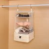 1pc Hanging Travel Clothes Storage Bag Large Capacity Underwear Storage Bag Business Trip Tourism Hotel Wardrobe Hanging Bag