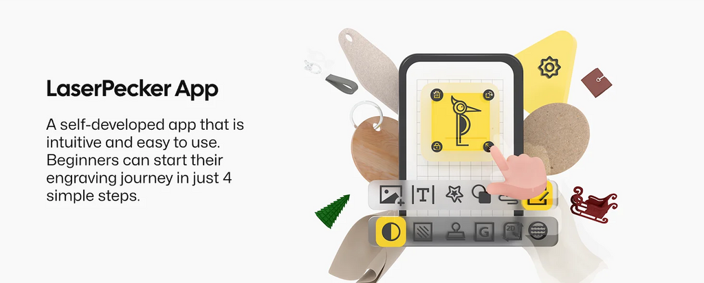 Laser LaserPecker 1 Pro Portable Mini Laser Engraving Machine Compact DIY Laser Engraver