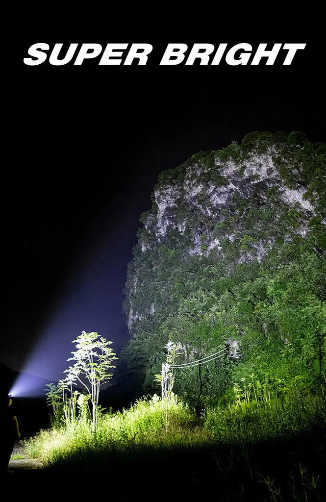 5LED Bright Headlamp Rechargeable Waterproof Adjustable 4Modes Lightweight for Outdoor Camping Running Hiking