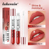 Pink Lip Gloss Transparent Lip Oil Moisturizing Reducing Lip Lines Nourishes Lips Waterproof Long-lasting Liquid Lips Cosmetics
