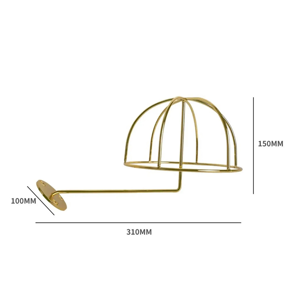 Metal Wire Hat Holder Entryway Hat Display Hanger Wall Mount Storing for Cloakroom Cowboy Hat Multifunctional Rack