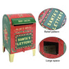 Santa Mailbox Farmhouse Christmas decorations Outdoor Garden Metal Mailbox Christmas Wishing Mailbox Leaving Message Post Box St