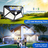 1/2/4Pcs Intelligent Light Controlled LED Solar Lights Waterproof Human Body Sensing Street Light for Outdoor Garden Lighting