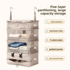 1pc Hanging Travel Clothes Storage Bag Large Capacity Underwear Storage Bag Business Trip Tourism Hotel Wardrobe Hanging Bag