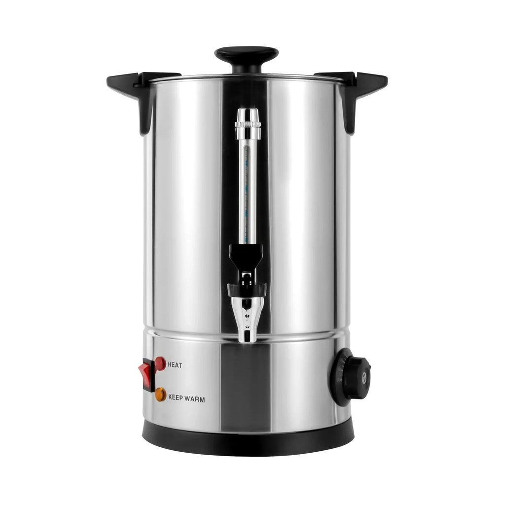 Commercial Coffee Urn Tea Maker Hot Water Beverage Dispenser, 8L Large Stainless Steel Percolate Coffee Maker Hot Water Urn