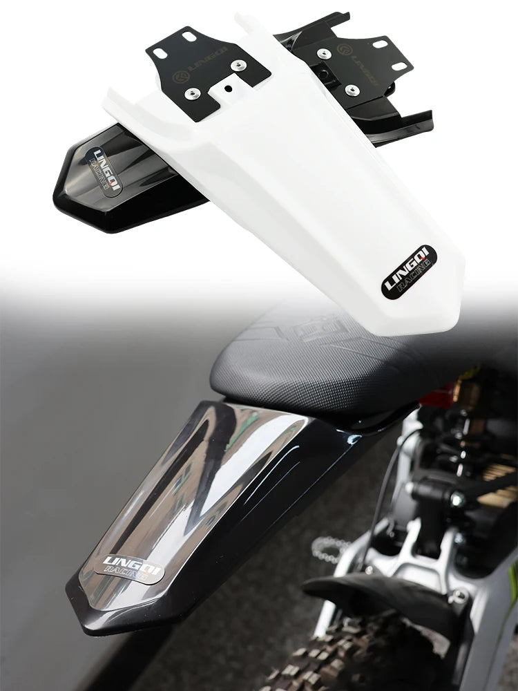 LINGQI RACING  Motorcycle Rear Wheel Fender Cover Mudguard Plastic Protection Guard For Light Bee  Electric Bike