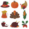 1 piece Embroidered Thanksgiving Day Patches Iron On Autumn Patch DIY Pumpkin Corn Chicken Turkey Beer Cartoon Applique Badge