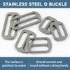 2-10Pcs 20-38mm Stainless Steel Bag Strap Buckles Tri-Glide Slider Ring Buckle Garment Belt Clip Clasp Adjuster Hook Accessories