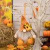 Thanksgiving Decoration Harvest Season Maple Leaf Straw Hat Rudolf Short Legs Doll Goblin Dwarf Doll Pendant Children's gift