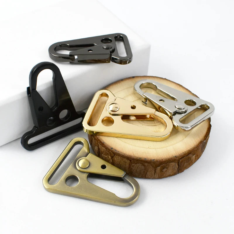 2/4/10Pcs Meetee 25/32/38mm Metal Buckles Bag Strap Snap Trigger Hook Dog Collar Clasp Carabiner Buckle DIY Hardware Accessories