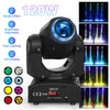 Fieryzeal 120W Beam Moving Head Light 8Patterns RGB Strobe Effect Lighting LED Spot Stage Light for DJ Disco Show Concert Party