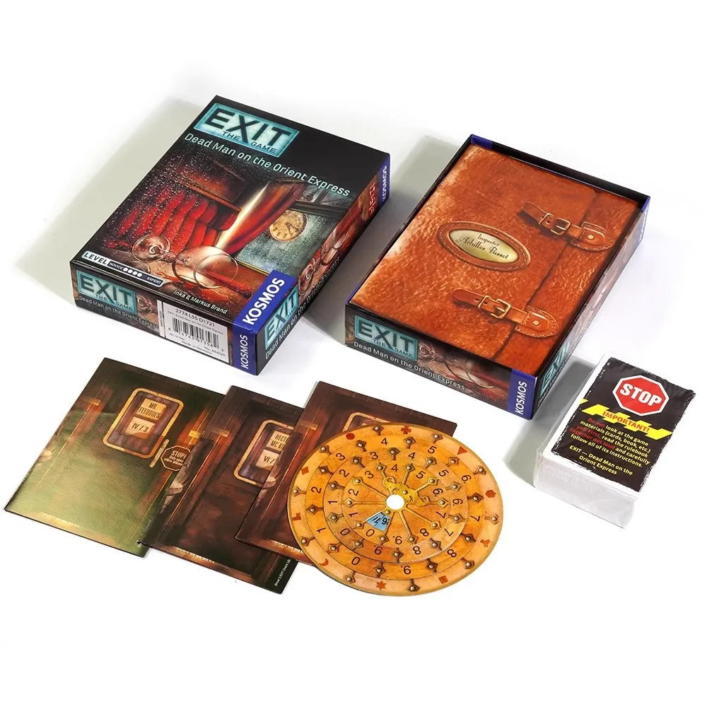 EXIT: Dead Man on the Orient Express, Mystery Solving Card Game, Family Games for Game Night, Party Games for Adults and Kids