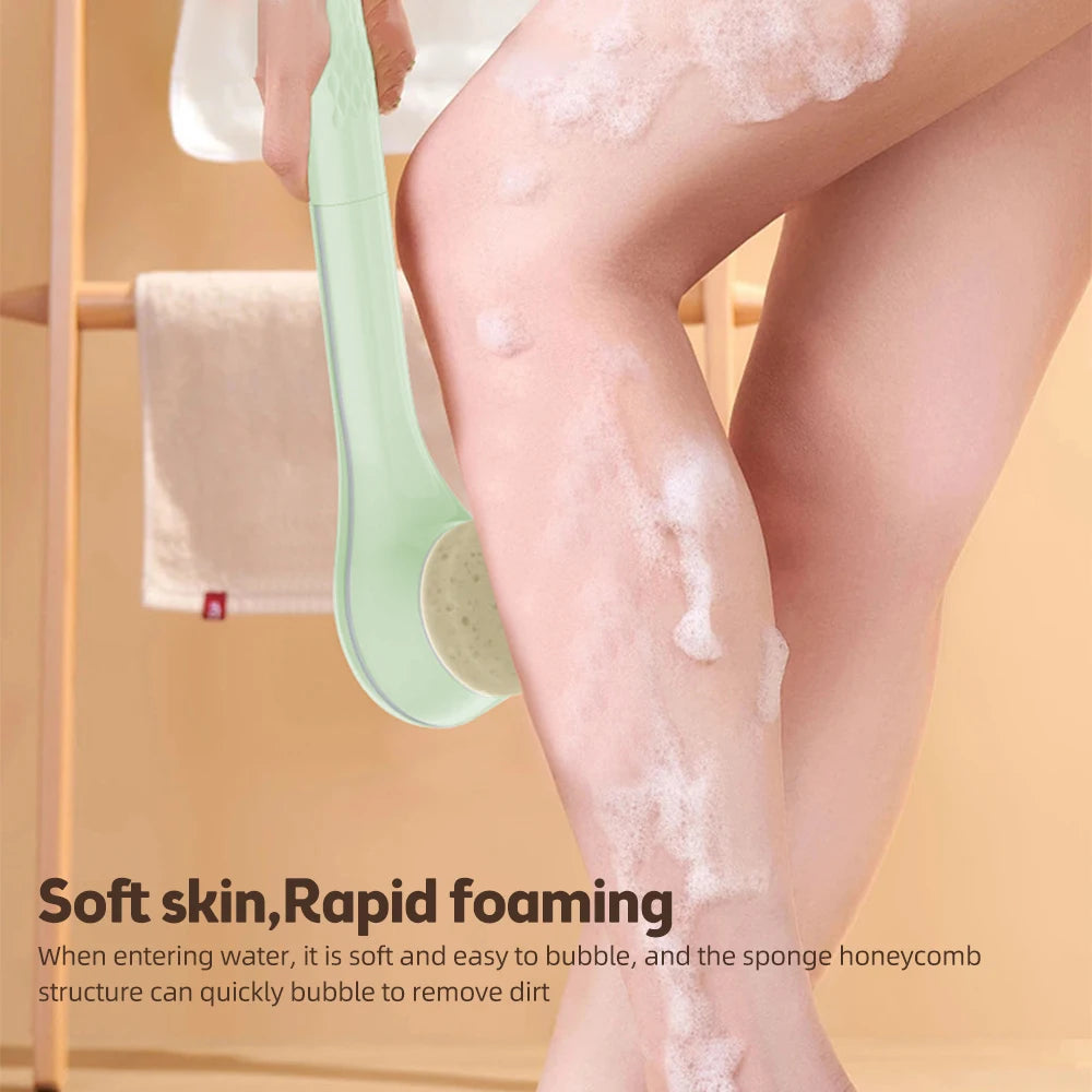 Electric shower brush, rechargeable, waterproof IPX7, 3-speed 6-in-1, wireless shower brush head, lazy scrubbing tool