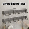 Punch-free wall-mounted living room clothes hanger load-bearing hook towel bathroom wall strong adhesive hanger