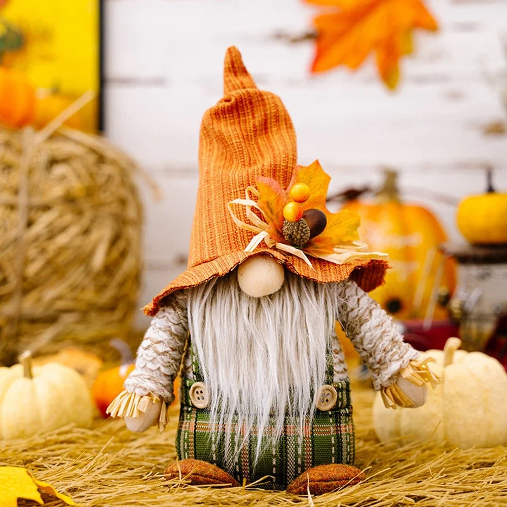 Gnomes Thanksgiving Decorations For Thanksgiving Day Gift Table Ornament Fall Dwarf Elf Dolls Scandinavian