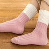 Winter Children Home Sleeping Socks  Indoor Socks Patchwork Color  Socks Mid Tube Socks Striped Socks Floor Socks