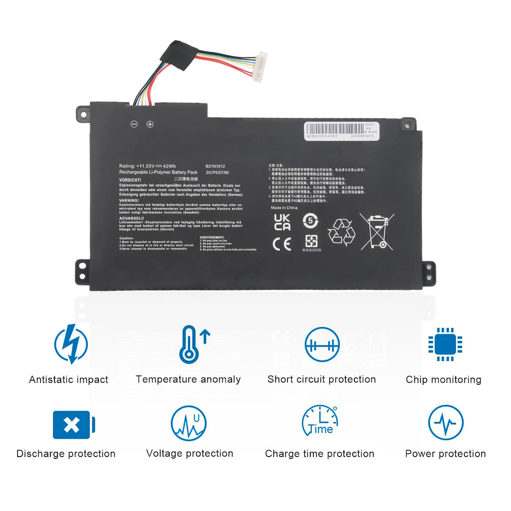 Oyomba B31N1912 C31N1912 Laptop Battery Compatible with ASUS VivoBook 14 E410MA L410MA E410KA E510MA E510KA F414MA EK018TS