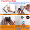 1/2PCS Adhesive Wall Hook Stainless Steel Robe Sticker Hooks Towel Coat Key Pants Hangers Bathroom Kitchen Storage Accessories